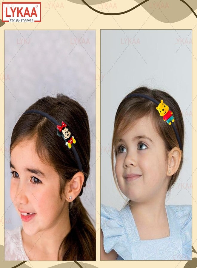 Lykaa Cartoon Hairbands For Baby Girls Mikki mouse Hair Band Hair Accessories baby kids headbands (Pack of 2/Multicolor) - Image 5