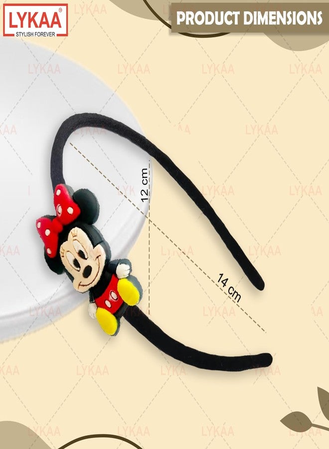 Lykaa Cartoon Hairbands For Baby Girls Mikki mouse Hair Band Hair Accessories baby kids headbands (Pack of 2/Multicolor) - Image 2