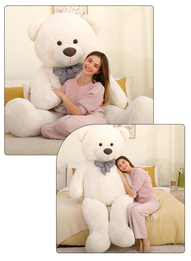 DUNISO Teddy Bear with Cute Bow, Washable Soft Plush Doll ,Stuffed Animal Toy,Gift for Children, suitable for Birthday Party or Any Special days ,140 cm - Image 4