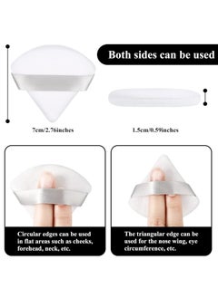 Viedouce 6 Pieces Powder Puff Face Makeup Sponge Soft Velour Triangle Powder Puffs for Loose Powder Setting Powder Cosmetic Foundation Beauty Sponge  - Image 3