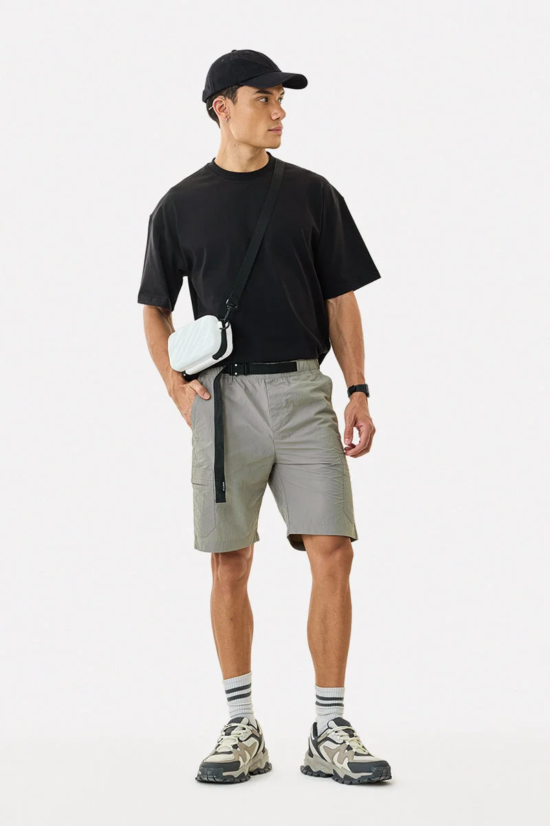 SNITCH Crushed 100% Nylon Cargo Shorts