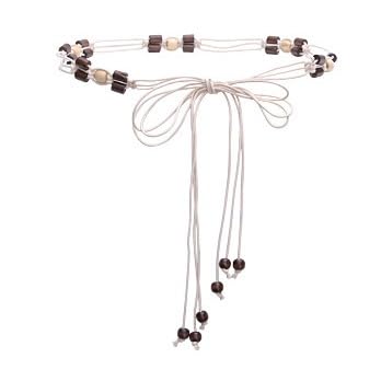 Fabme Women's Belt With Beads Girls Casual Braided Boho Style Rope Decoration Waist, Suitable For Travel Party DIY Art & Craft - Image 5