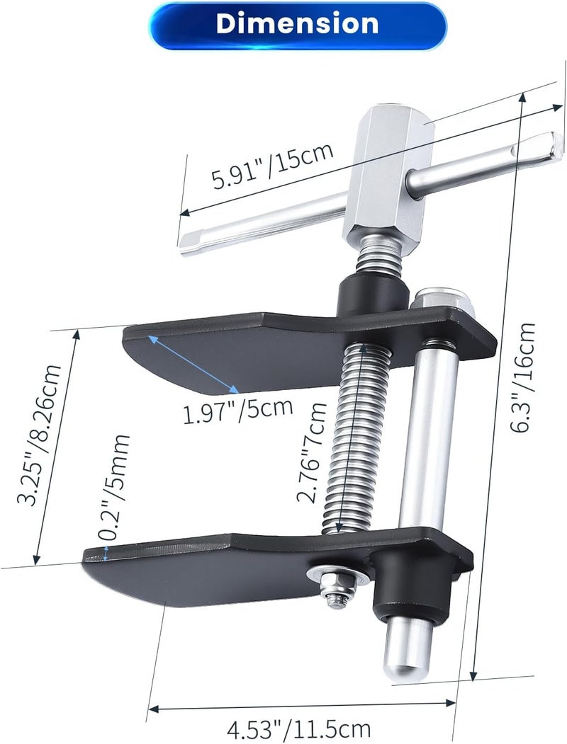 ATP Disc Brake Pad Installation Spreader Caliper Piston Press Steel Spreader Kit Brake Pad Spreader Tool Caliper Piston Tool - Image 2
