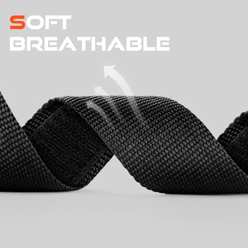 Bandletic حزام Bandletic متوافق مع ساعة سامسونج جالكسي ووتش ألترا 47 مم مع مشبك مغناطيسي Fidlock V، حزام رياضي ناعم من النايلون قابل للتعديل بديل لساعة جالكسي ووتش ألترا للرجال والنساء، كبير، أسود - Image 4