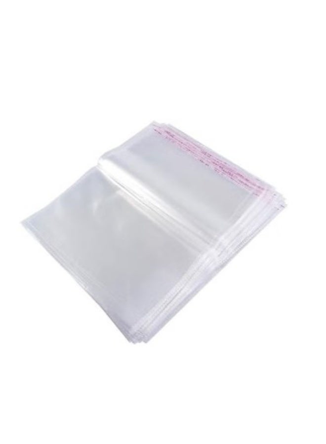 25 كيس بلاستيك شفاف 40×30 سم ذاتية اللصق - Image 1