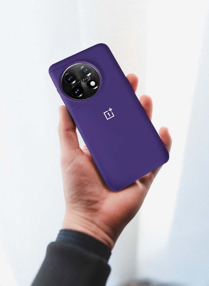 CATANES OnePlus 11 Silicone Case Cover Shockproof Professional Back Cover Case Purple - Image 4