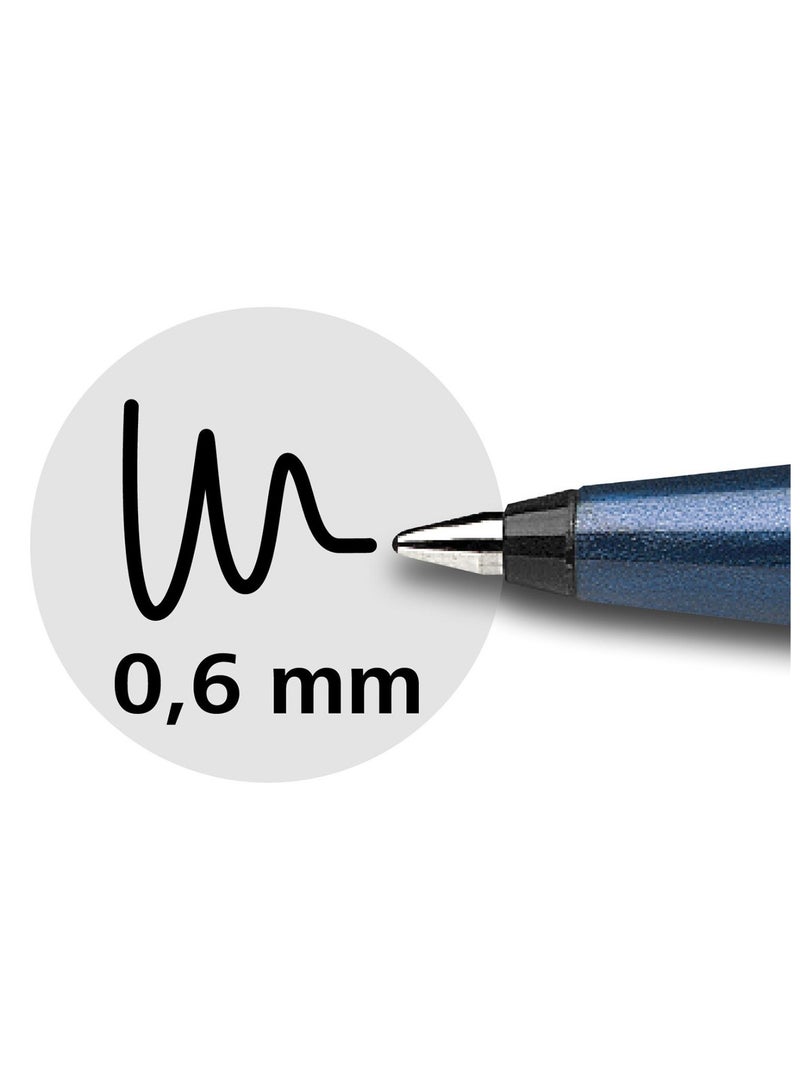 Schneider قلم حبر جاف رولر بال 857 من 10 قطع، رأس 0.6 مم، حبر أسود - Image 5
