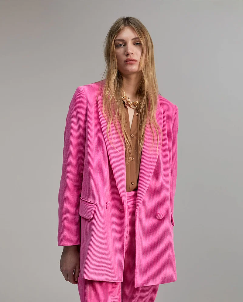 لولا كساديمونت جاكيت من المخمل بتصميم فضفاض