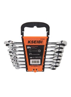 8-Piece Ratchet Combination Spanner Set,8-17mm Metric Chrome Vanadium Steel Spanner with Plastic Tray, Fixed Head Open End Combination Wrench Set, loosening or tightening bolts, Automotive Maintenance - pzsku/ZE398BA666FFF00F776BEZ/45/_/1714822014/bfa0c1e3-ac72-4c72-9b4e-d843d0761d04