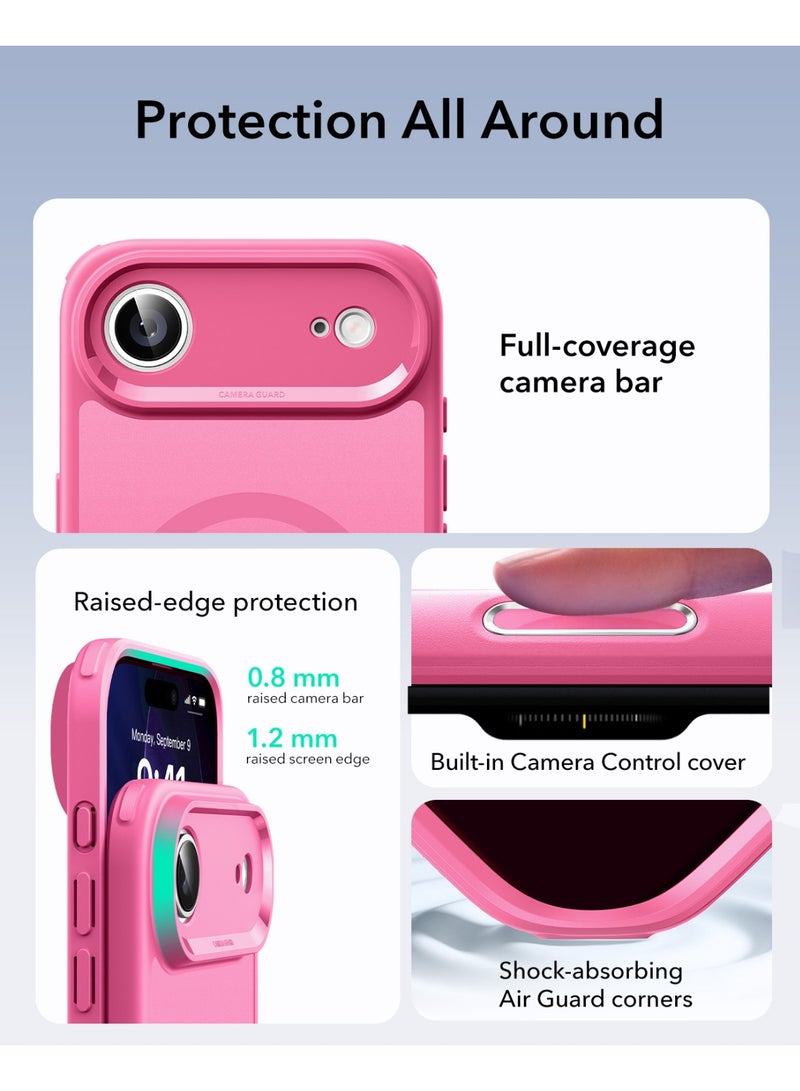 ESR for iPhone Air Case, Camera Control, Compatible with MagSafe, Shockproof Military-Grade Protection, Magnetic Phone Case for iPhone 17 Air Case pink - Image 2