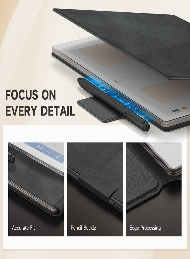 Ayotu Case for Remarkable Paper Pro, Premium PU Leather Book Folio with Pen Buckle, Smart Magnetic Cover for Remarkable Pro 11.8 Inches, Bundle with Premium Membership (Grey) - Image 4