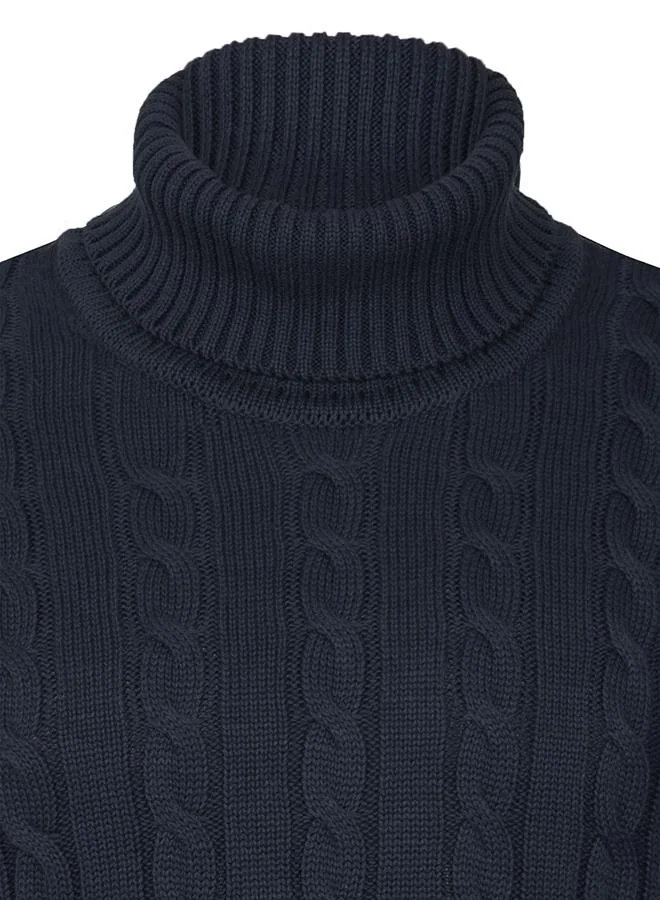 فيليكس هاردي Cable Knit Turtleneck Pullover