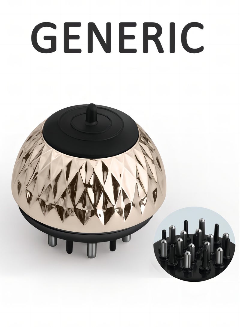 Hair Oil Applicator for Hair Regrowth Treatment - Scalp Massager Minoxidil Applicator Kit - 2 in 1 Scalp Comb Hair Oil Bottle and Hair Brush for Hair Loss Oil Neo Hair Growth Serum(golden) - Image 2