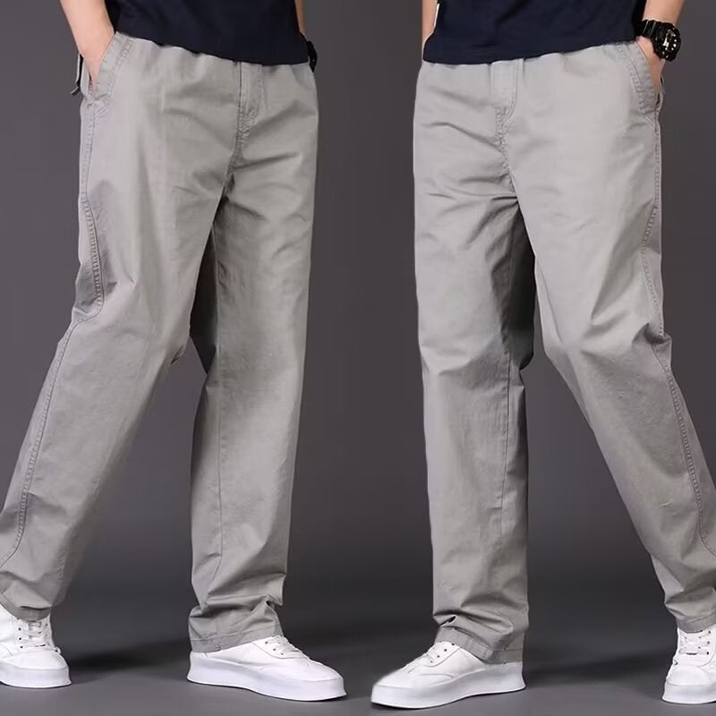 Thin Men'S Casual Pants Oversized Overalls Plus Size Loose Men'S Long Pants Explosive Elasto Waist Trousers - Image 3