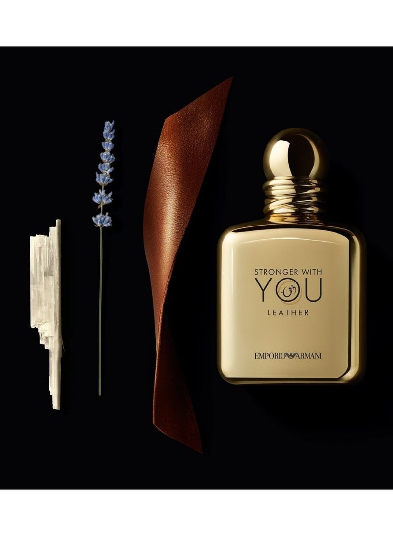 GIORGIO ARMANI Stronger With You Leather EDP For Men 100ml - Image 3