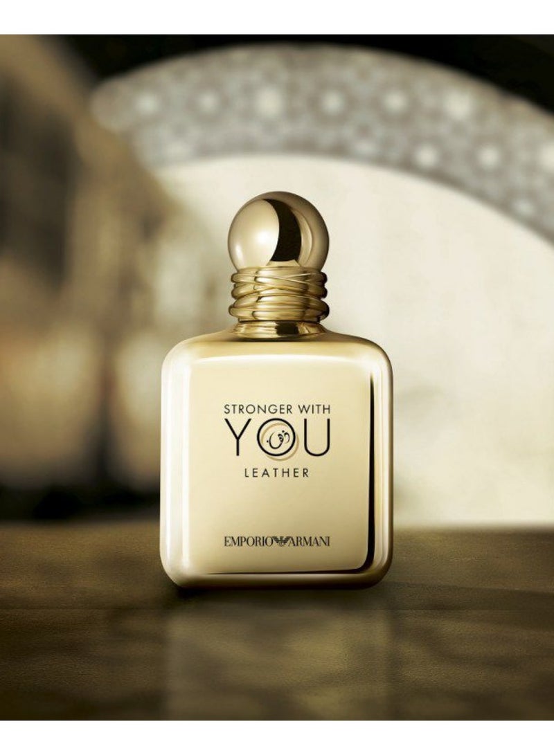 GIORGIO ARMANI Stronger With You Leather EDP For Men 100ml - Image 2