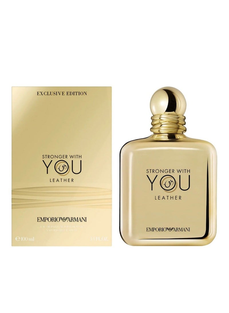 GIORGIO ARMANI Stronger With You Leather EDP For Men 100ml - Image 1