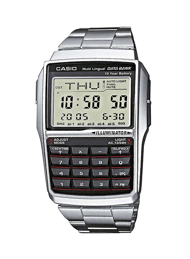 CASIO Men Data Bank Digital Watch DBC-32D - 50 mm - Silver - Image 1