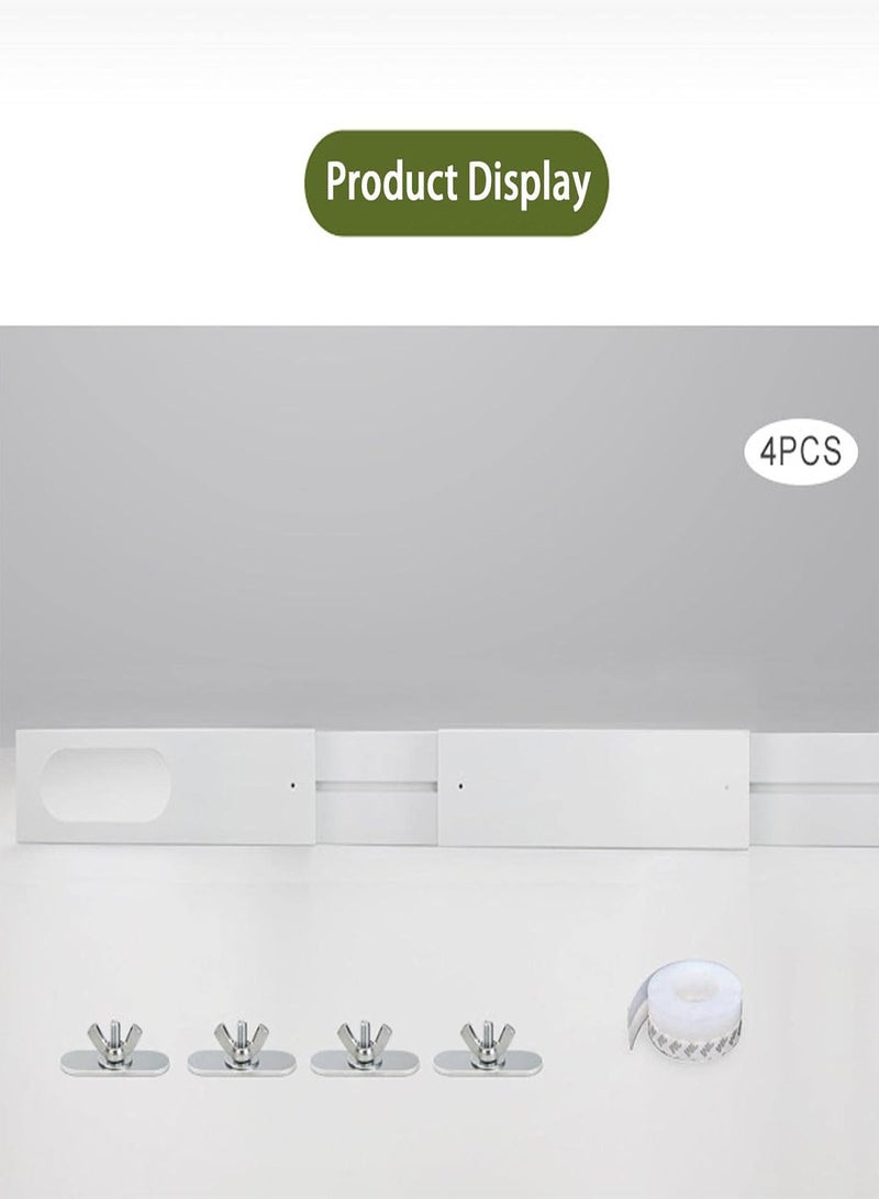 GGOOT 3 Pcs Sliding Door AC Vent Kit,Portable Air Conditioner Window Kit | Portable AC Window Kit for Exhaust Hose with 5.0" or 5.9\u201d Diameter, AC Window Kit for Sliding Window - Image 5