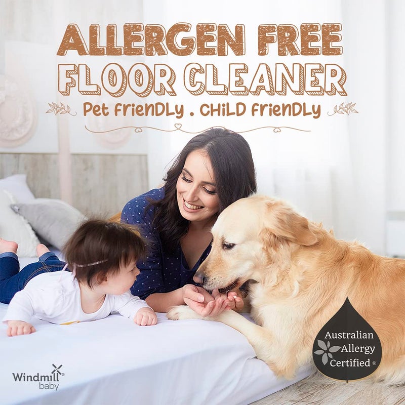 Windmill baby Baby Usda Certified Natural Floor Cleaner, Allergen & Alcohol Free, Baby Friendly, Pet Friendly, Citrus Fresh, For All Floor Types - 950Ml - Image 4