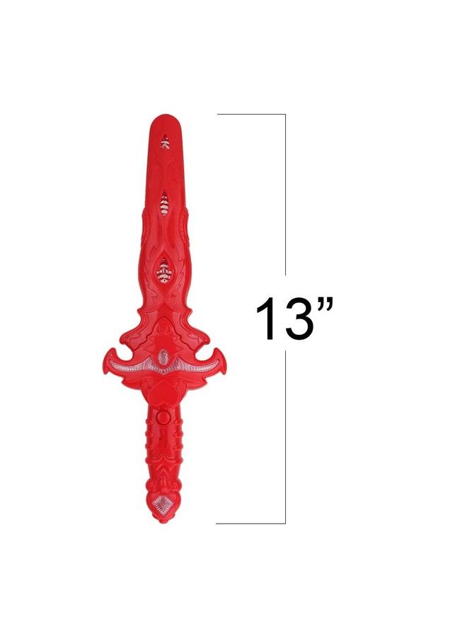 ArtCreativity Light Up Toy Swords With Sounds Led Toy Sword Set With Removable Covers Plastic Toy Swords Warrior Halloween Costume Accessories Light Up Halloween Toys Halloween Gifts For Kids - Image 4
