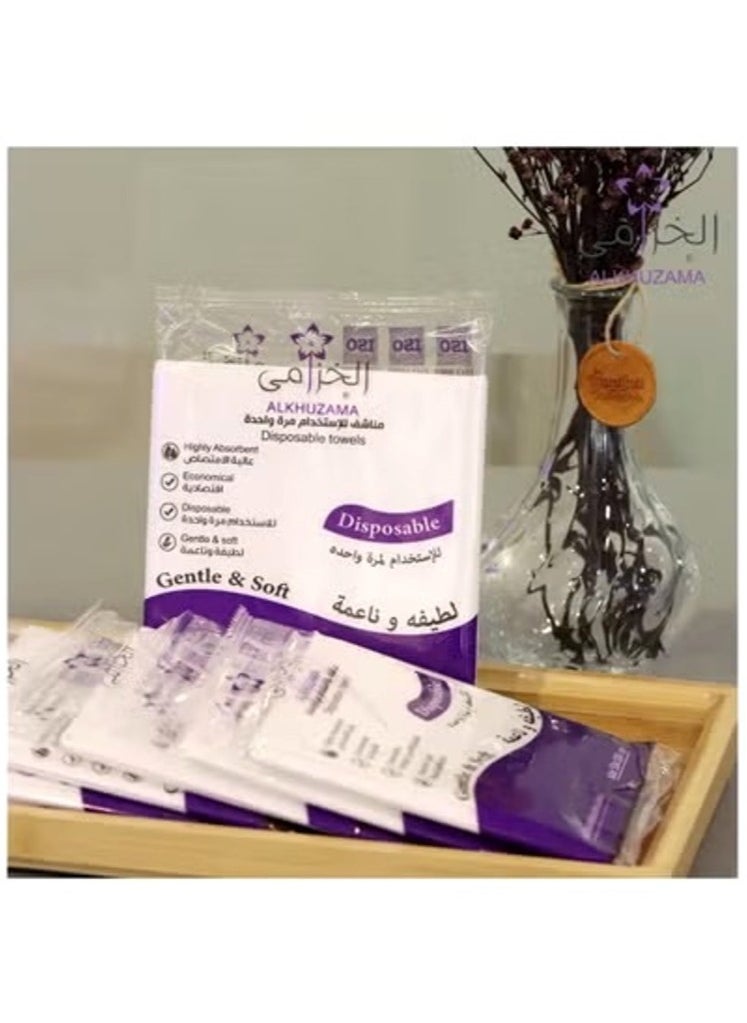 alkhuzama Disposable Towels 160 x 80 cm Highly Absorbent Gentle and Soft 25 Pieces  - Image 2