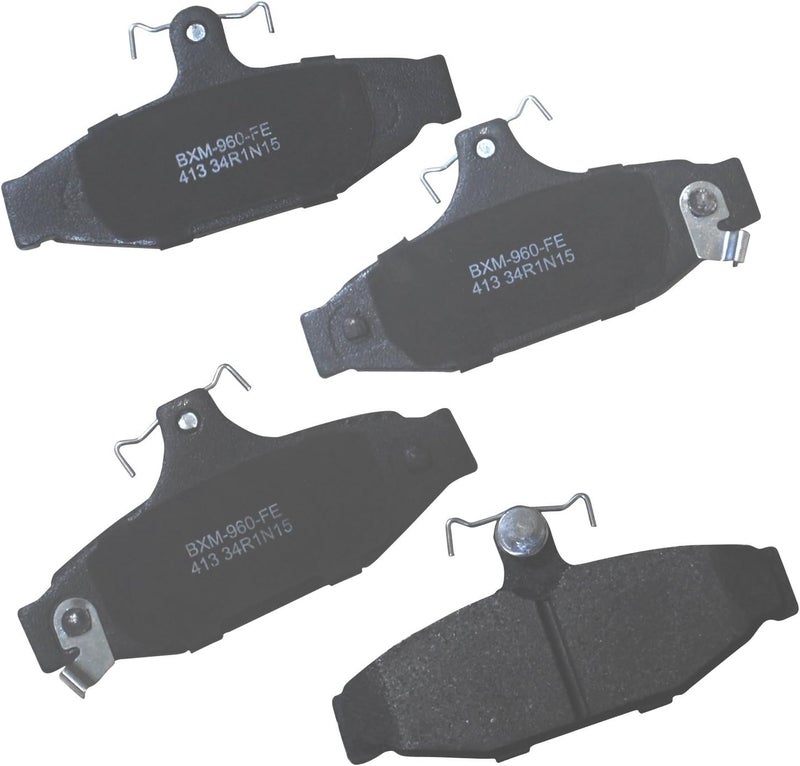Bendix Premium SBM413 Semi-Metallic Rear Brake Pads for Chevrolet Camaro 1997-1988, Pontiac Firebird 1997-1988, Shelby Series 1 2000-1999 - Image 1