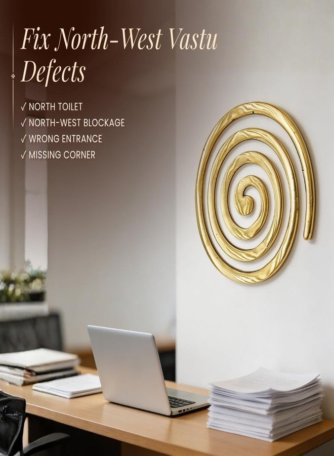 Plus Value Brass Helix Vastu Remedies for North-West Missing Corner & Cuts, Kitchen, Main Door/Entrance, Toilet Vaastu Dosh/Defect Nivaran (3pcs) - Image 3