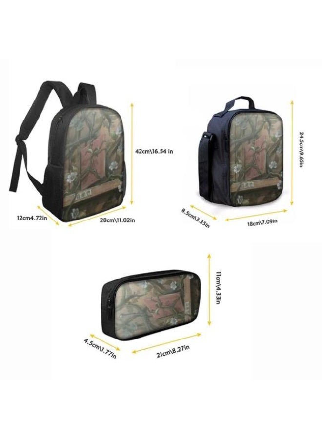 عام حقيبة ظهر مطبوعة بالرسوم المتحركة + حقيبة يد + مجموعة حقيبة قلم، مجموعة حقيبة عملية من ثلاث قطع (يتوفر الطلاب والأطفال والأصدقاء وتسلق الجبال وما إلى ذلك) - 66 - Image 4