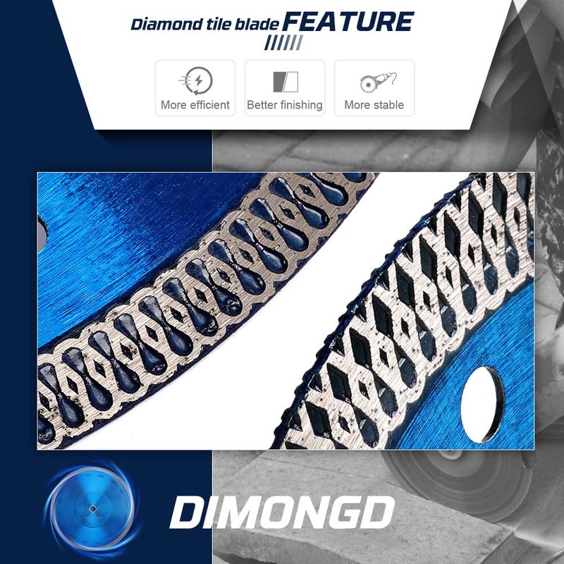 DAPRO 10" Diamond Porcelain Tile Saw Blade Cutting for Granite Marble Ceramic Tiles - Image 4