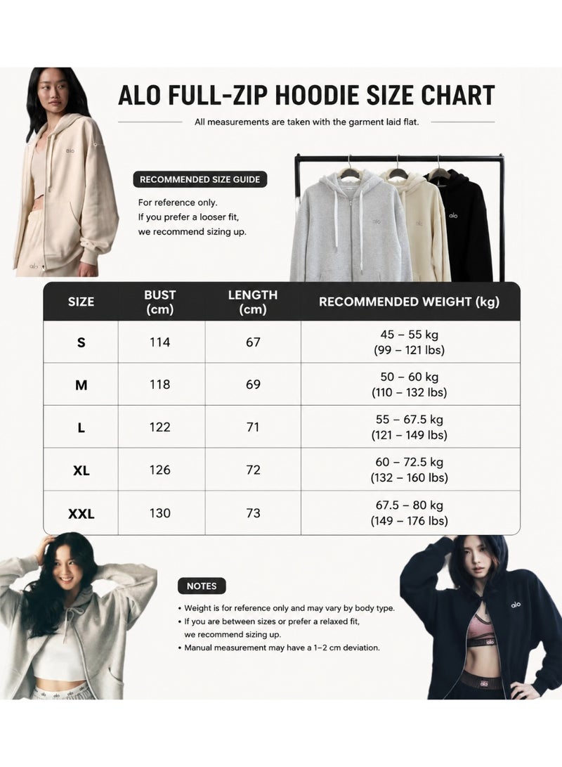 ALO Yoga Accolade Full-Zip Hooded  Sweatshirt - Image 4