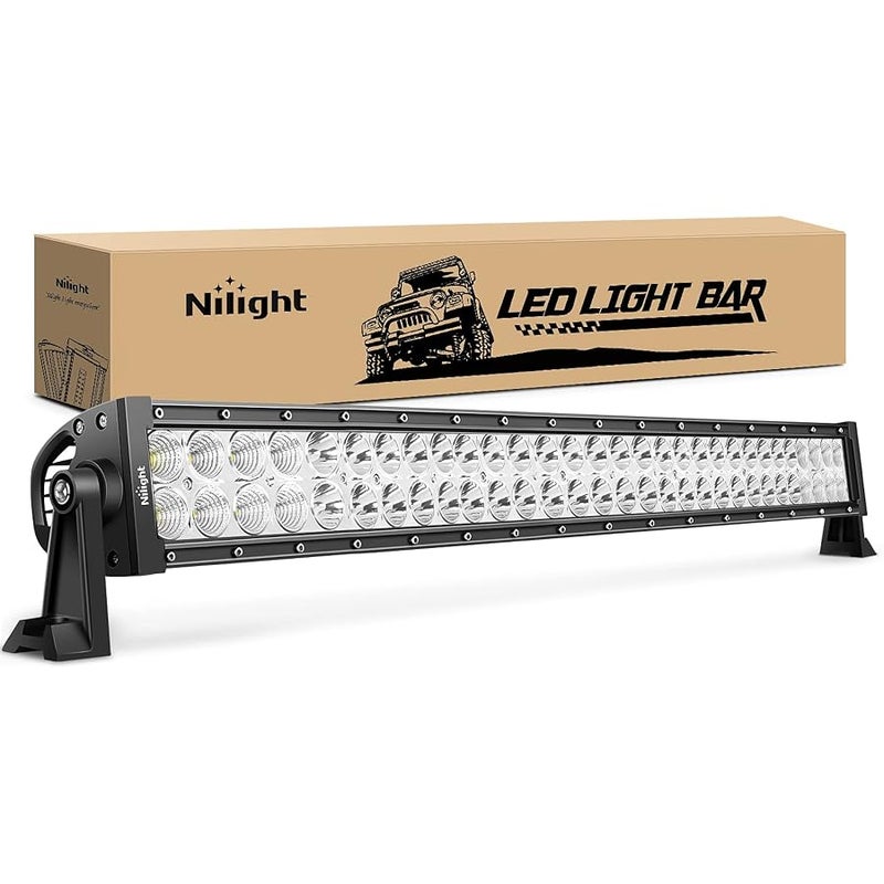 Nilight - 70004C-A LED Light Bar 32 Inch 180W Spot Flood Combo LED Driving Lamp Off Road Lights LED Work Light Boat Jeep Lamp,2 Years Warranty - Image 1