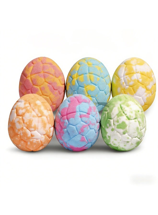 الجبال الغربية Bath ball dinosaur egg bath salt ball 120g children's bubble bath ball bubble pop fragrance bath salt ball (color random) - Image 5