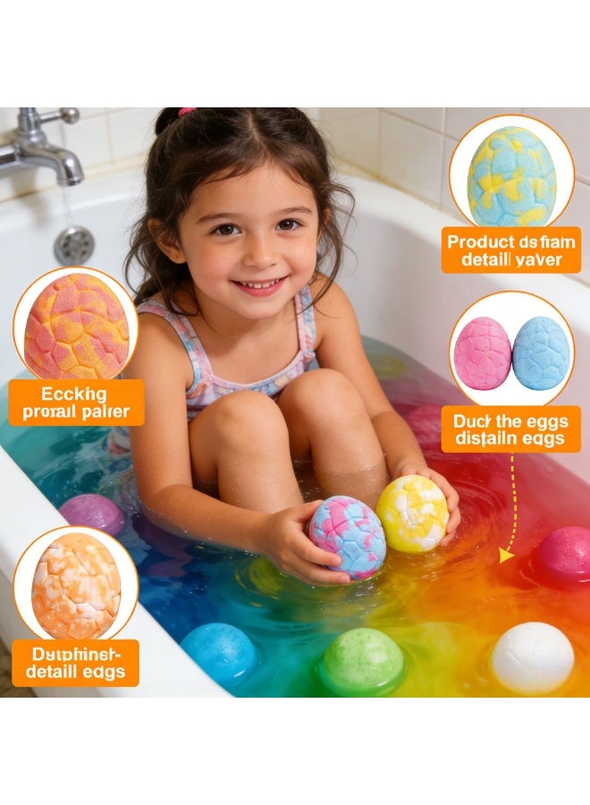 الجبال الغربية Bath ball dinosaur egg bath salt ball 120g children's bubble bath ball bubble pop fragrance bath salt ball (color random) - Image 3