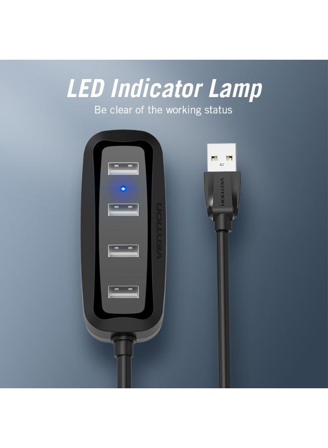 VENTION 4 Ports USB2.0 HUB 0.15M Black Model # VAS-J43-B015 - Image 5