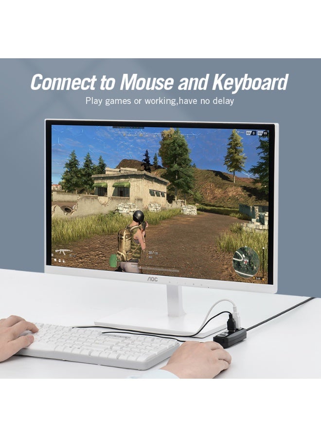 VENTION 4 Ports USB2.0 HUB 0.15M Black Model # VAS-J43-B015 - Image 4