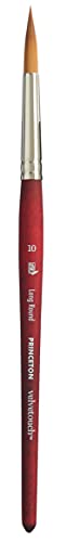 Princeton Velvetouch, Series 3950, Paint Brush for Acrylic, Oil and Watercolor, Long Round, 10 - Image 1