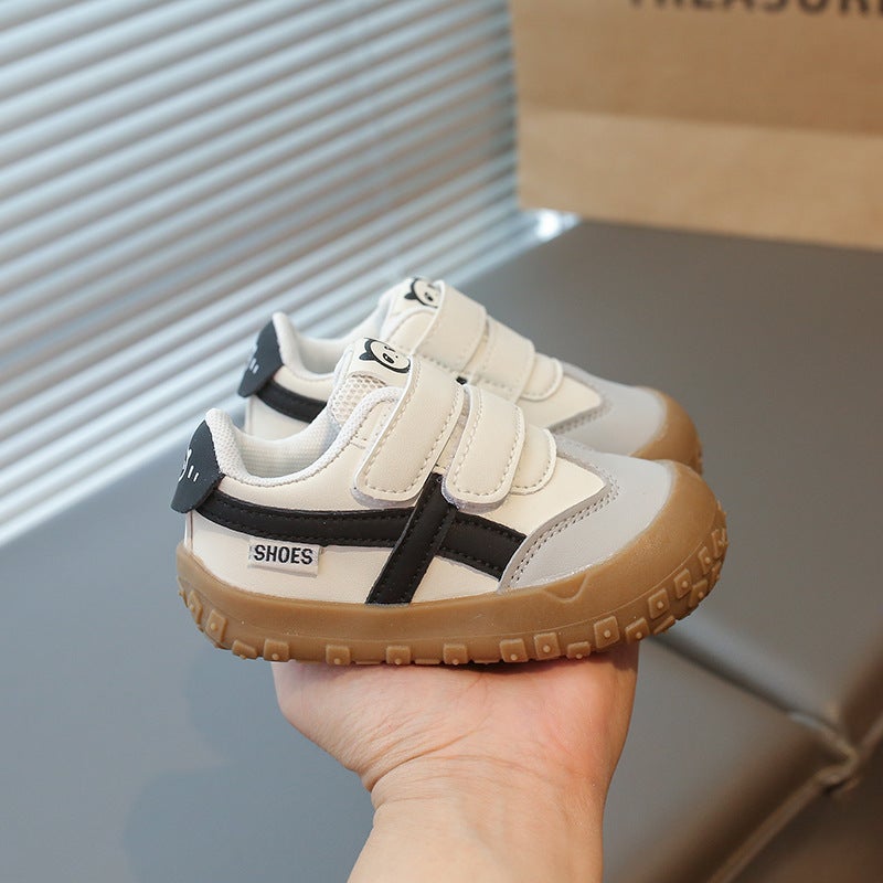 Girls'' Fashion Sneakers 2026 Wholesale Kids'' Soft-Soled Velcro Casual Shoes Baby Running Shoes - Image 4