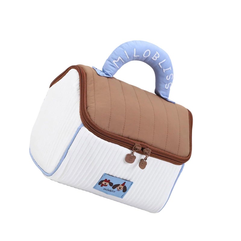 Coffee Large Capacity Handheld Makeup Bag Washable Cosmetic Toiletry Travel Storage Organizer - Image 2