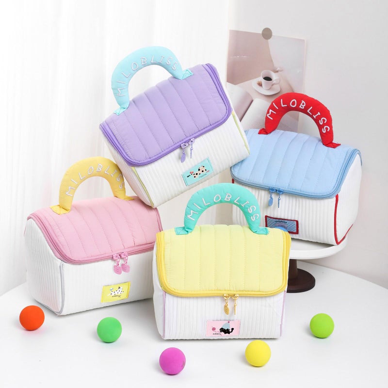 Coffee Large Capacity Handheld Makeup Bag Washable Cosmetic Toiletry Travel Storage Organizer - Image 5