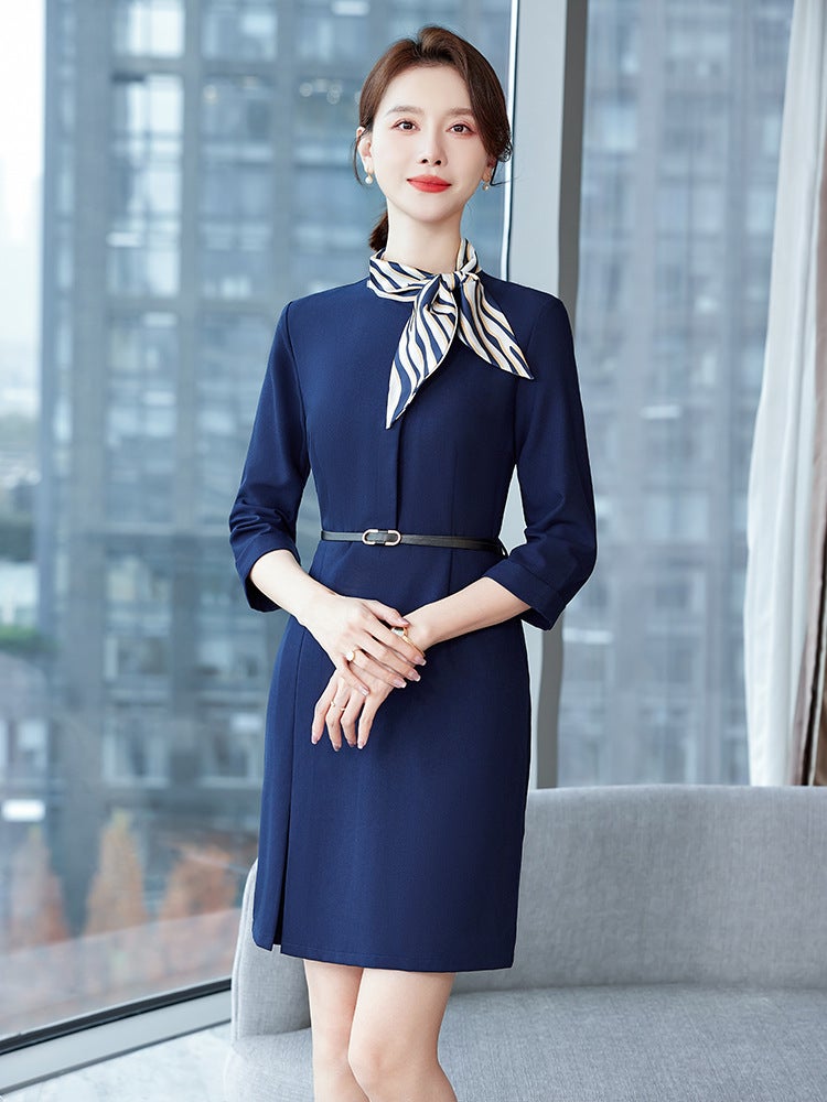 High-End Dress Early Spring Business Wear Light Luxury Trendy Work Clothes Women'S Beauty Salon Spa Front Desk Sales Department Autumn Wear - Image 5