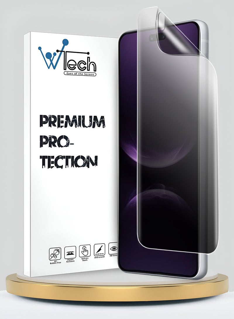 Wtech Huawei nova 14 Ultra 5G 2025 Premium Hydrogel Anti Spy / Anti Privacy Film Thin and Flexible Screen Protector (MSHFMP) - Clear - Image 1