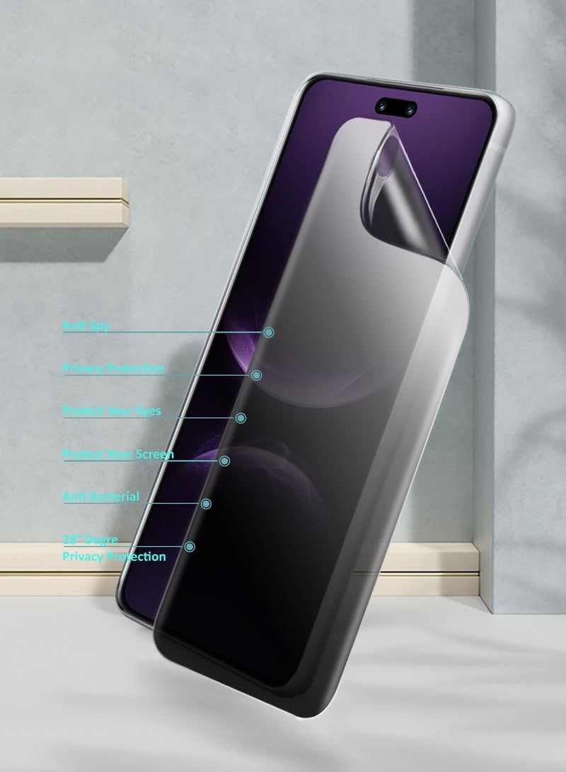 Wtech Huawei nova 14 Ultra 5G 2025 Premium Hydrogel Anti Spy / Anti Privacy Film Thin and Flexible Screen Protector (MSHFMP) - Clear - Image 2