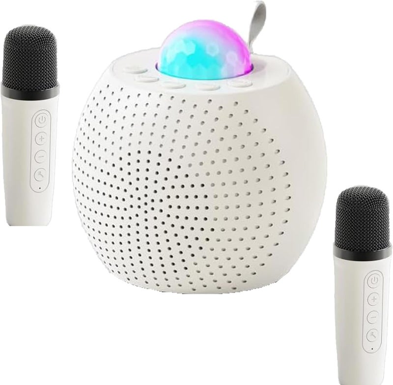 بيلكو سمارت آلة كاريوكي PylcoSmart مع ضوء LED ديسكو للبالغين والأطفال، مكبر صوت كاريوكي بلوتوث مع 2 ميكروفون لاسلكي، ألعاب ميكروفون للأطفال من 3 إلى 12+ سنة، حفلة منزلية عائلية، هدية عيد ميلاد وعيد الميلاد - Image 1