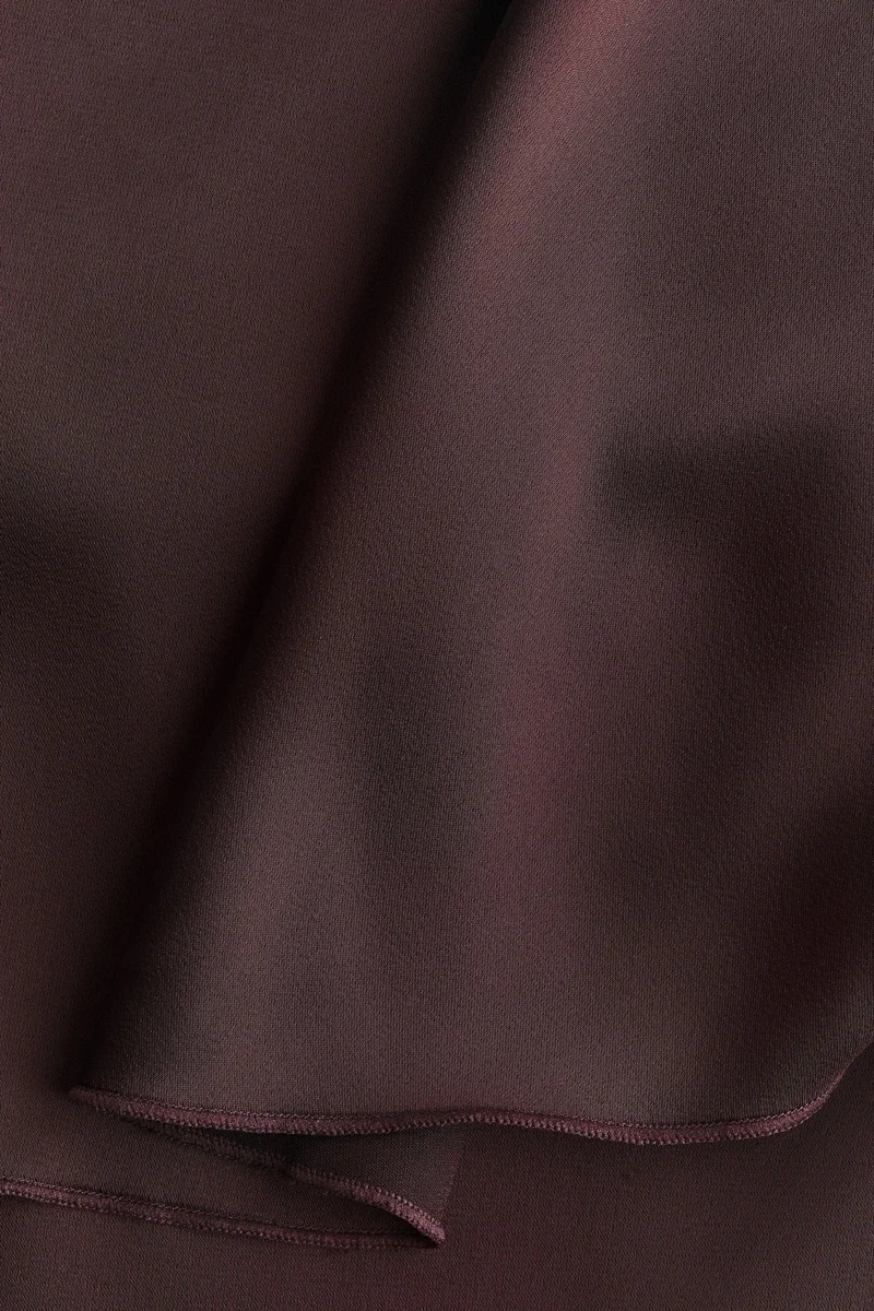 H&M Satin-skirt Ponte di Roma dress