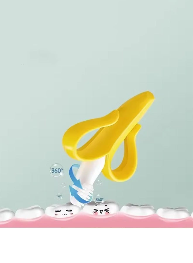 Baby Toothbrush Silicone Infant Training Toothbrush, 100% Food Grade Silicone, Extra Soft/Tough Bristles, BPA/PVC/Phthalate Free, Anti-chocking/Anti-Fall Design - Image 5