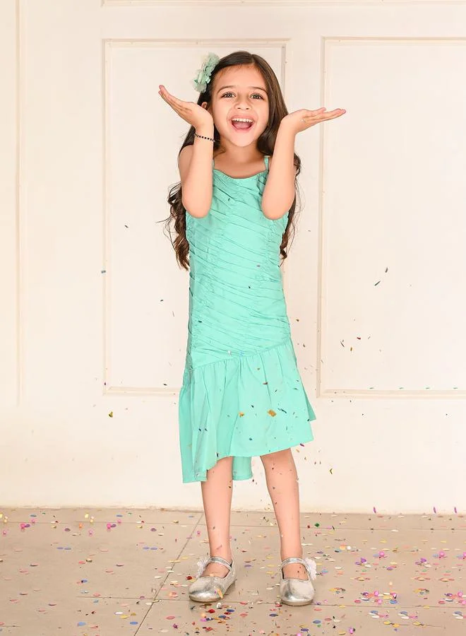 ليل بيكس LilPicks Gathered Drop Waist Dress