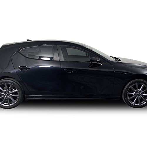 GOMU Window Chrome Delete Blackout Precut Vinyl Wrap Overlay Kit Compatible with and Fits Mazda 3 Hatchback 2019-2021 - Matte Black - Image 1
