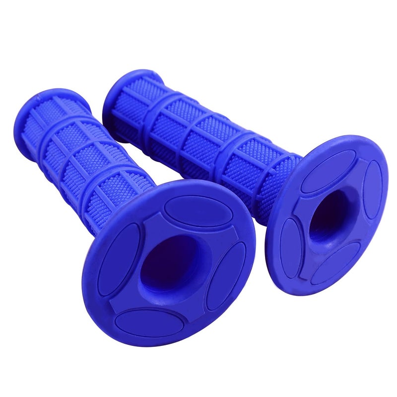 HOLATO 7/8" Handlebar Grips for 50cc-125cc CRF70 CRF80 TRX450 TTR90 TTR110 TTR125 PW80 RM80 DR650 KLX250 KLX300 KX65 SSR125 Pit Dirt Bike ATV Quad Motocross Motorcycles CT100U CT200U Mini Bike Blue - Image 1