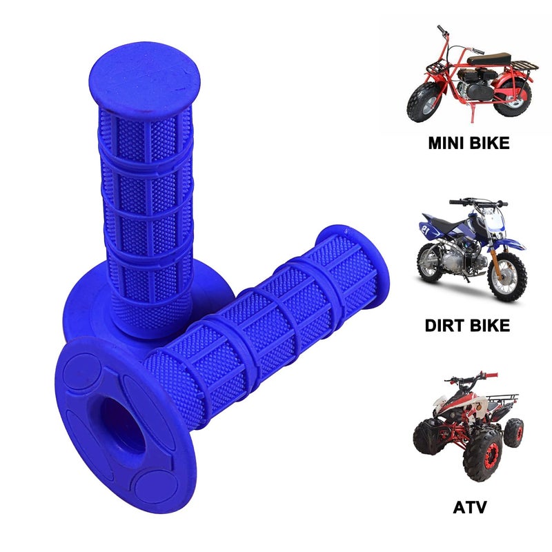 HOLATO 7/8" Handlebar Grips for 50cc-125cc CRF70 CRF80 TRX450 TTR90 TTR110 TTR125 PW80 RM80 DR650 KLX250 KLX300 KX65 SSR125 Pit Dirt Bike ATV Quad Motocross Motorcycles CT100U CT200U Mini Bike Blue - Image 2